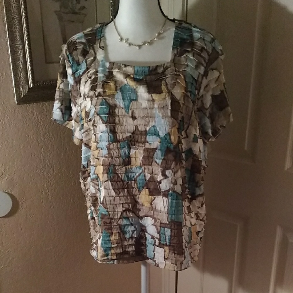 Alfred Dunner short sleeve top - Picture 1 of 6